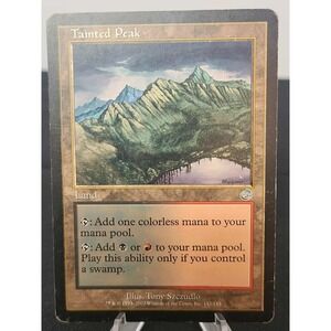 Tainted Peak – MTG Land (Odyssey Block Era) Black‎ Red Dual Land